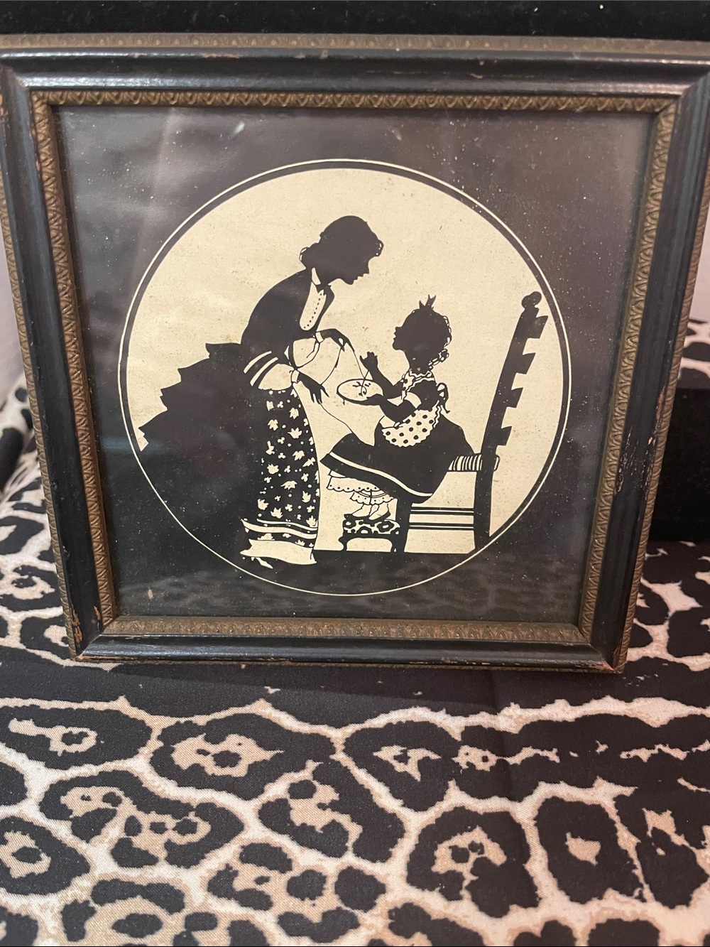 Set of 2 Black & Cream Silhouette Framed Wall Art - Picture 3 of 9